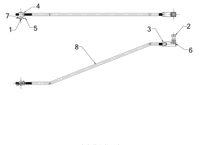Shift Rod Assembly Diagram and Parts List for 3X26-INCHTRAC (31AH7DVX710)(2019) Cub Cadet Snow Blower